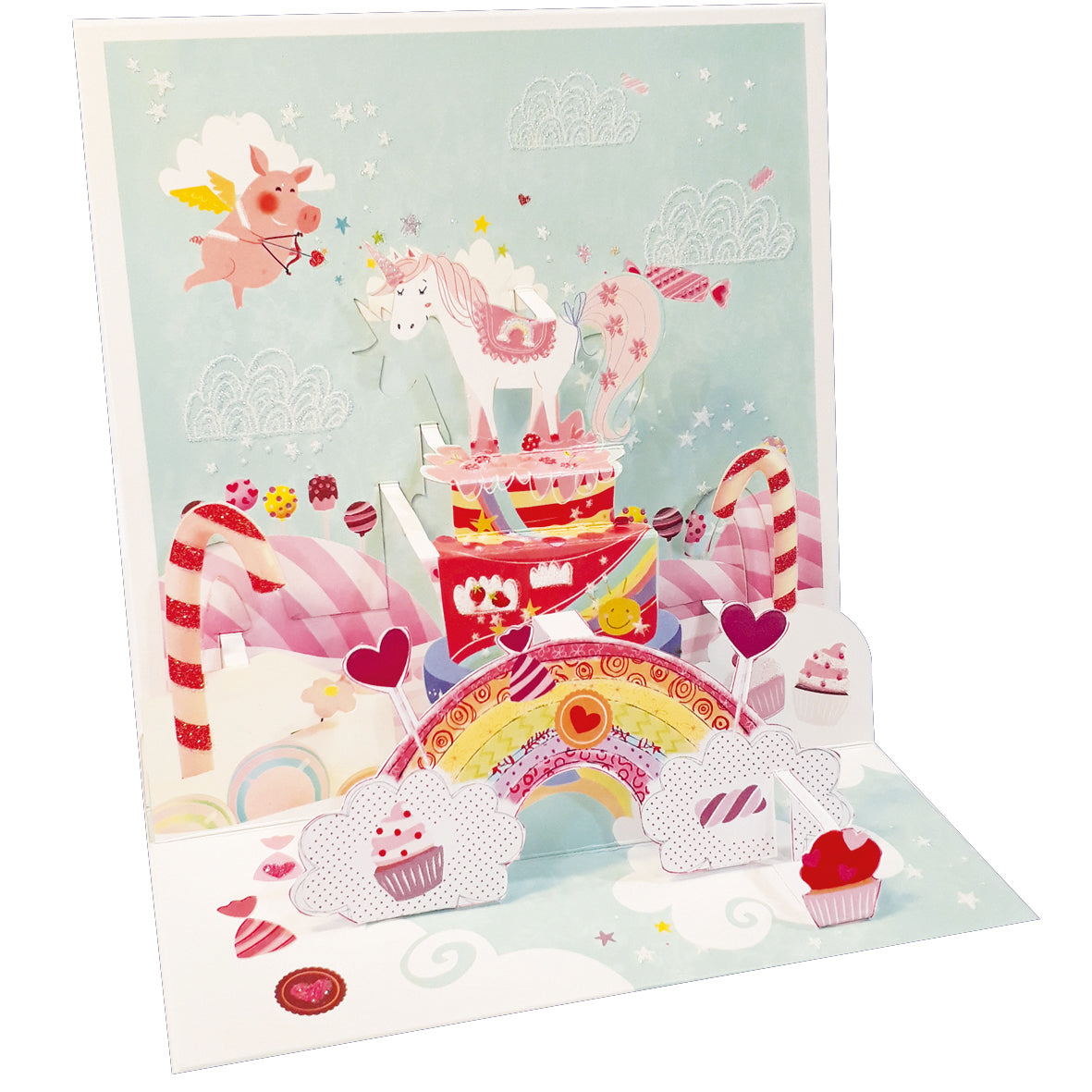 Unicorn Pop-up Grande 3D Card - Cardmore